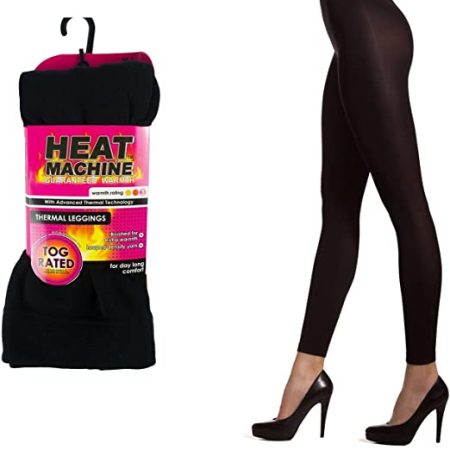 Ladies Winter Thermal TOG Rated Heat Machine Leggings – Super Soft Brushed Inside, Warm & Comfortable