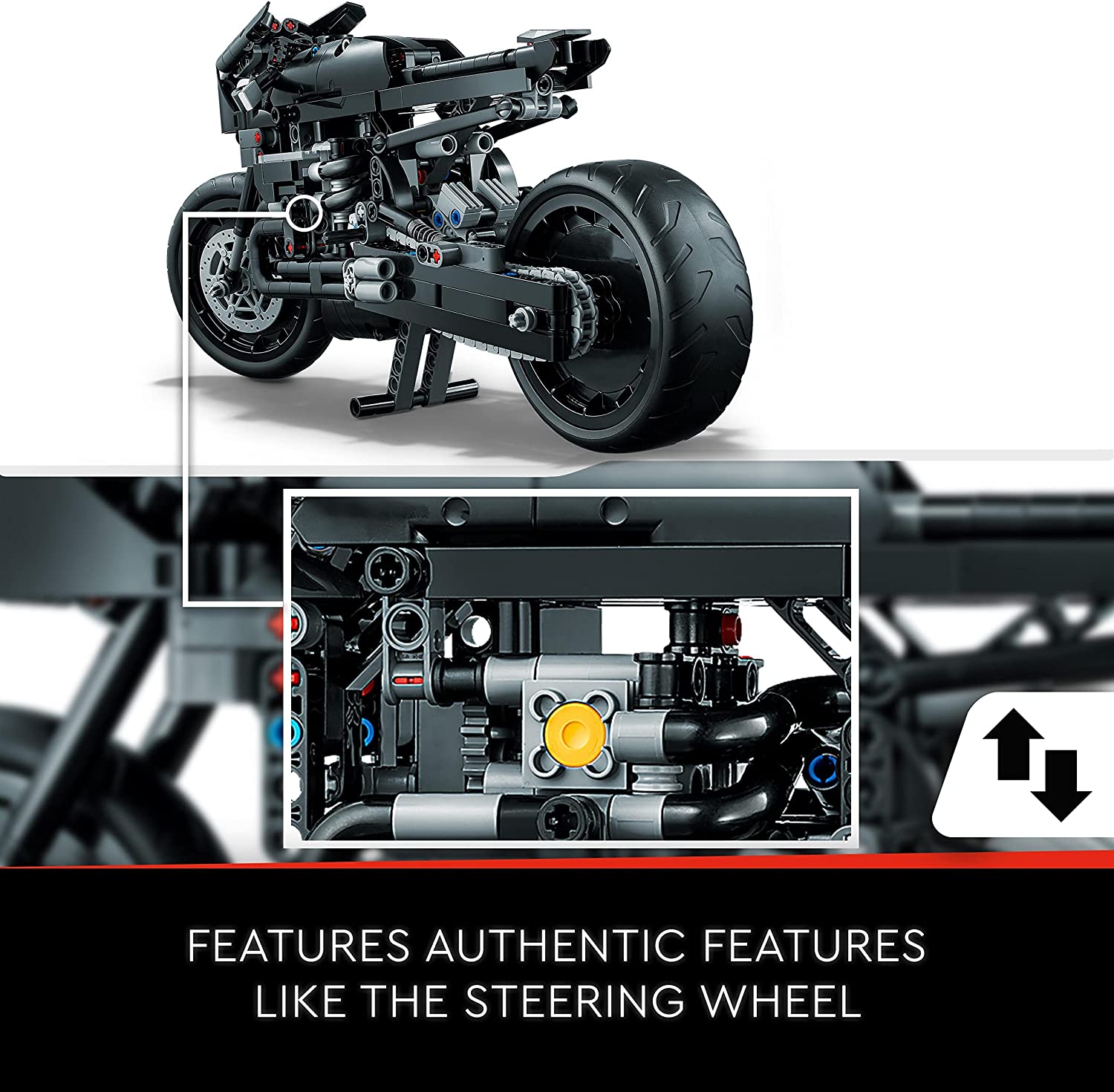 LEGO Technic The Batman Batcycle 42155 - Image 3