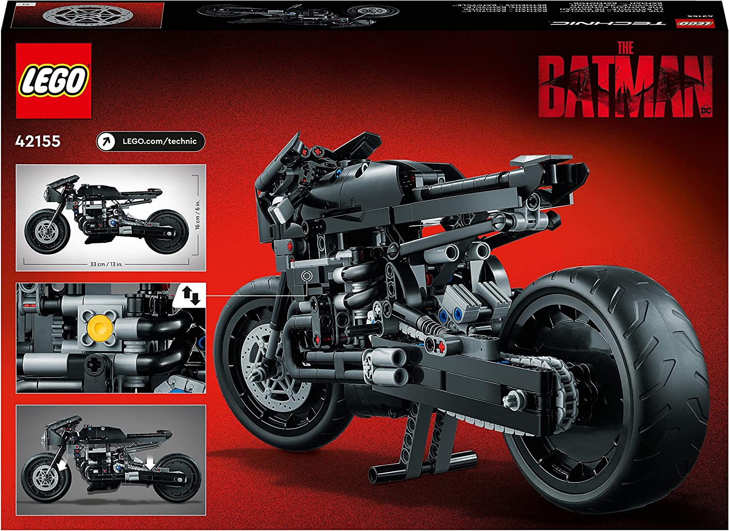 LEGO Technic The Batman Batcycle 42155 - Image 2