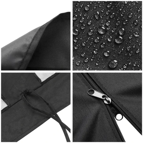 Outdoor Gazebo Mosquito Netting Universal Replacement Canopy Net Screen 4-Panel Sidewall Curtain with Zippers for Garden Patio - Image 5