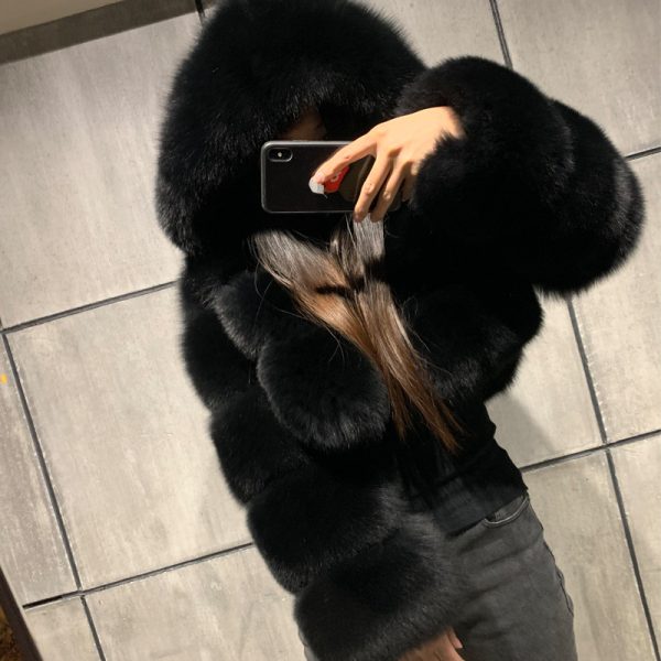 Ladies Tops High Waist Women's coat faux fur winter lady women