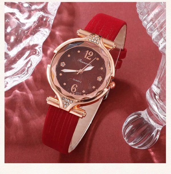 New 5pcs Set Watches Women Leather Band Ladies Watch Simple Casual Womens Analog WristWatch Bracelet Gift Montre Femme - Image 10