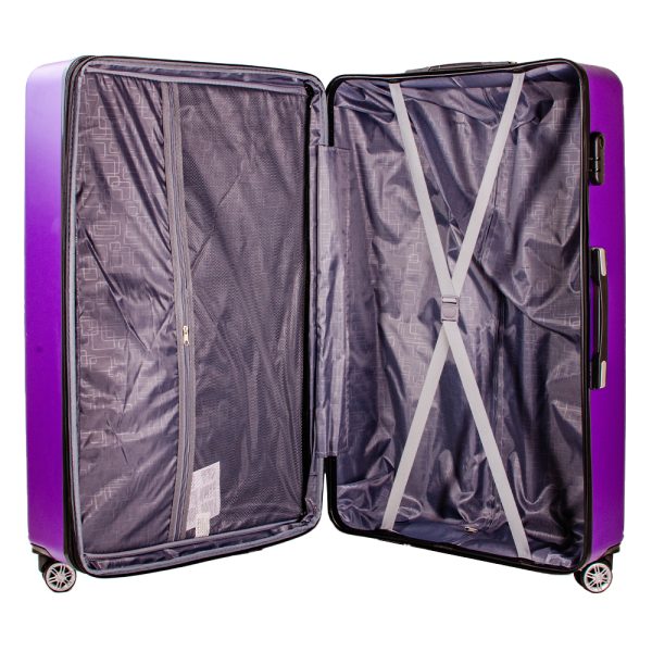 T-HC-09 PURPLE SET OF 4 TRAVEL TROLLEY SUITCASE - Image 3