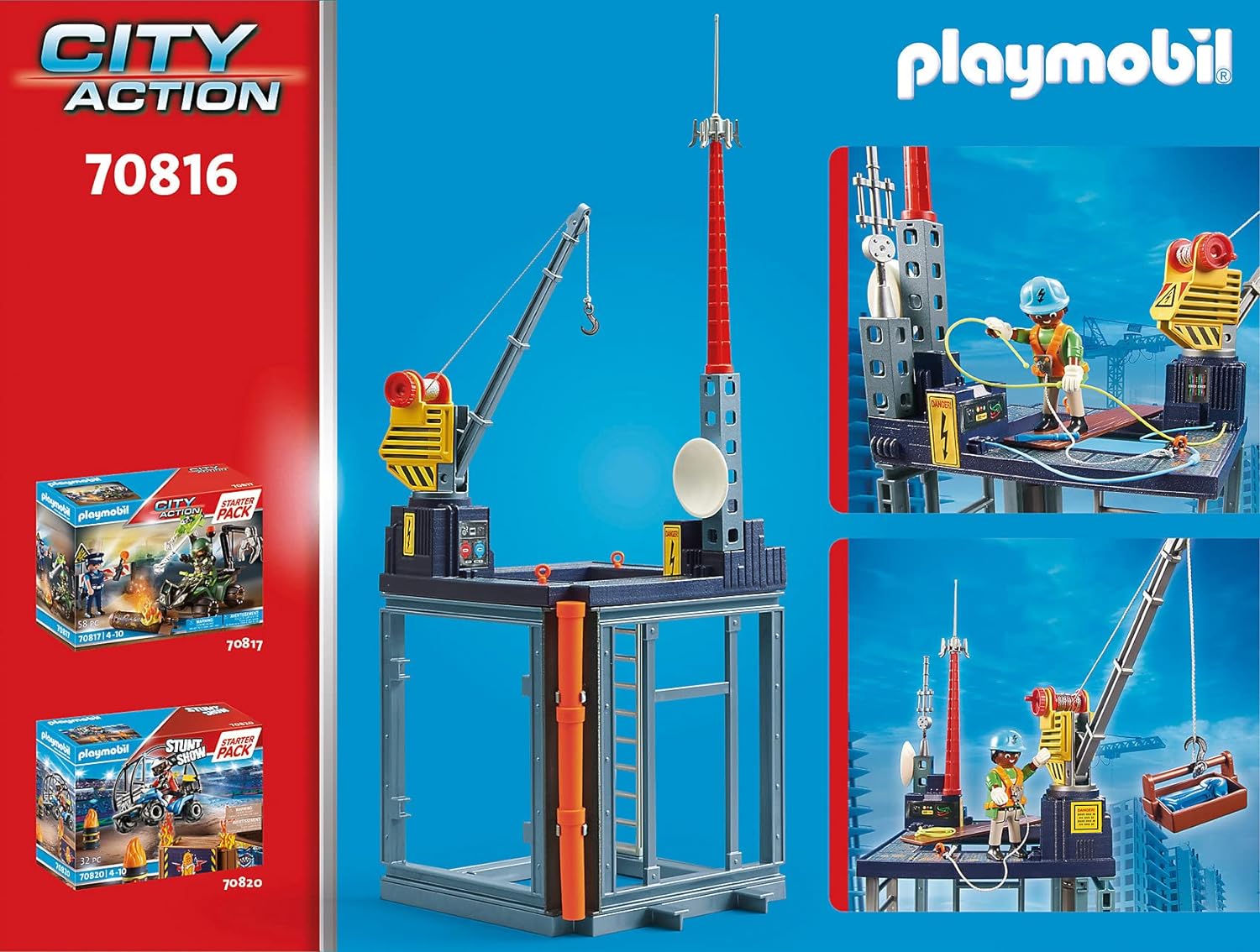 Playmobil City Action 70816 Starter Pack – Construction Site, Toys for Children Ages 4+ - Image 6