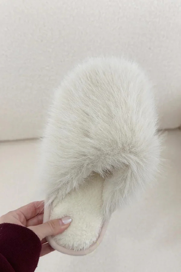 FAUX FUR FLUFFY SLIPPERS - Image 4