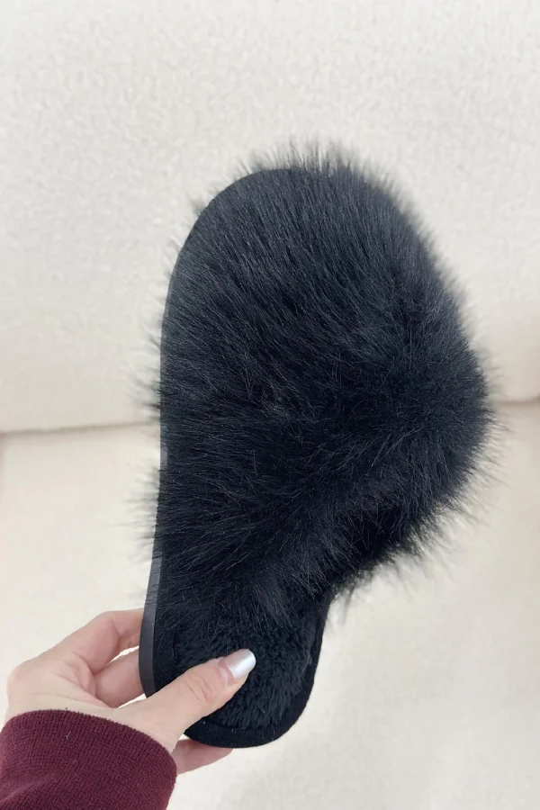 FAUX FUR FLUFFY SLIPPERS