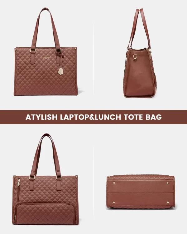2pcs Ladies Shoulder Bags Lunch Box Daily School Business Waterproof Women Laptop Handbags With Insulated Cooler Bag - Image 6