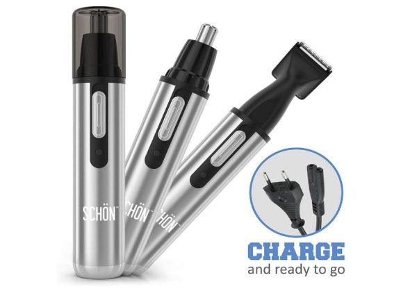 Schön 3-In-1 Rechargeable Electric Nose, Ear & Hair Trimmer - Image 2