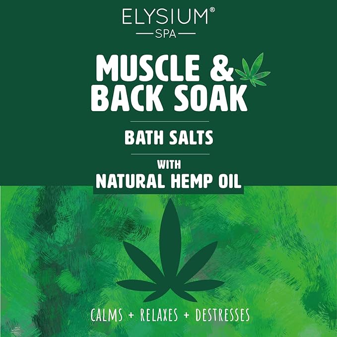 Elysium Spa Muscle & Bath Soak With Hemp Oil - Image 3