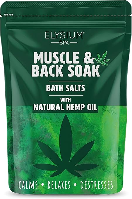 Elysium Spa Muscle & Bath Soak With Hemp Oil