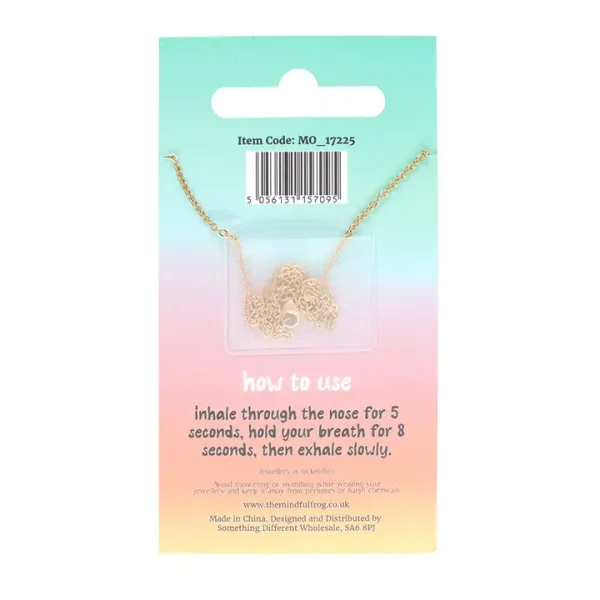 Anti-Anxiety Breathing Necklace – Mindful Moments Stainless Steel Calm Pendant - Image 4
