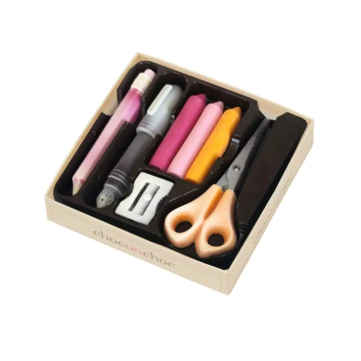Handmade Belgian Chocolate Stationery Box – Fun Gift Set for School or Office Fans - Image 3