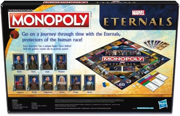 Monopoly: Marvel Studios' Eternals Edition Board Game for Marvel Fans, Game for 2-6 Players, Kids Ages 8 and Up - Image 2