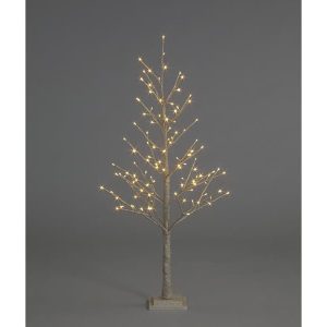 Champagne Glitter Tree with Warm White LEDs – Elegant Light-Up Christmas Decoration