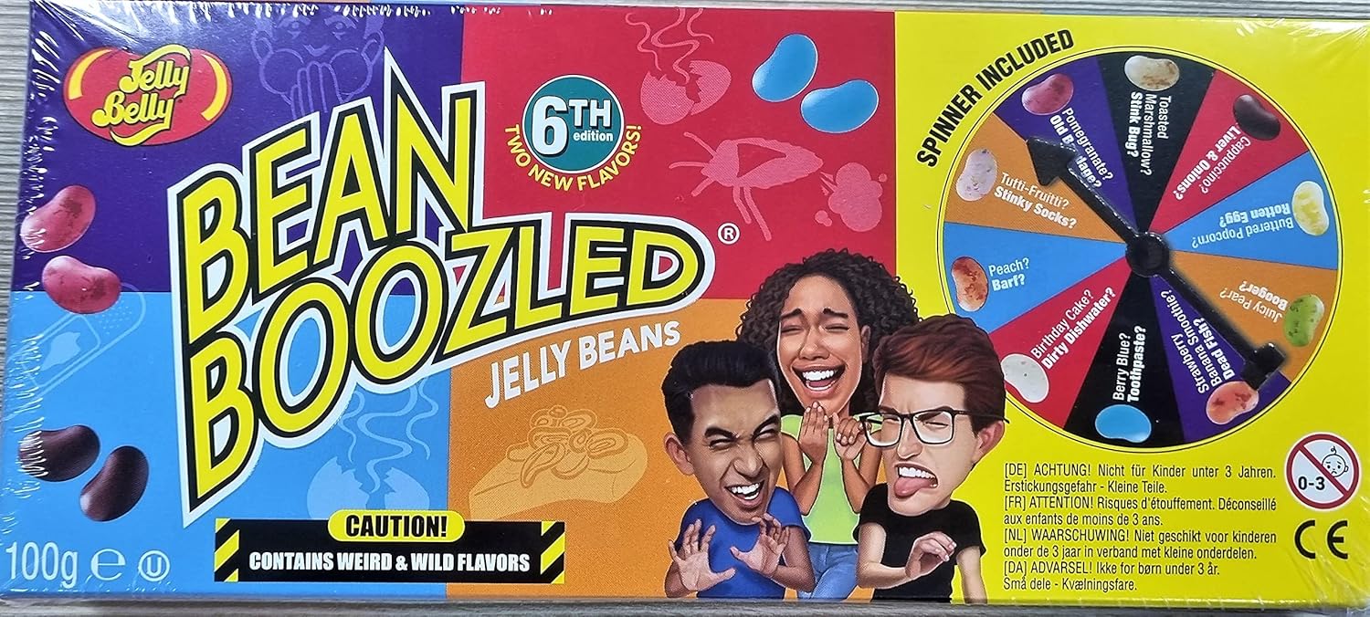 Jelly Belly BeanBoozled Spinner Game – 100g Box of Fun and Surprising Jelly Beans