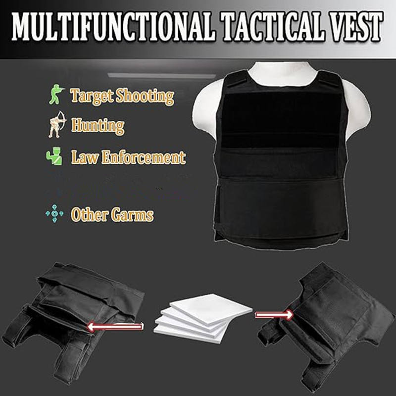 Tactical Vest Hunting Training CS Paintball Clothing Hip Hop Street Fashion Armor Vest-Black - Image 2