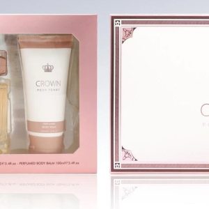 Crown 4-Piece Women’s Perfume Gift Set – Pour Femme 100ml Spray