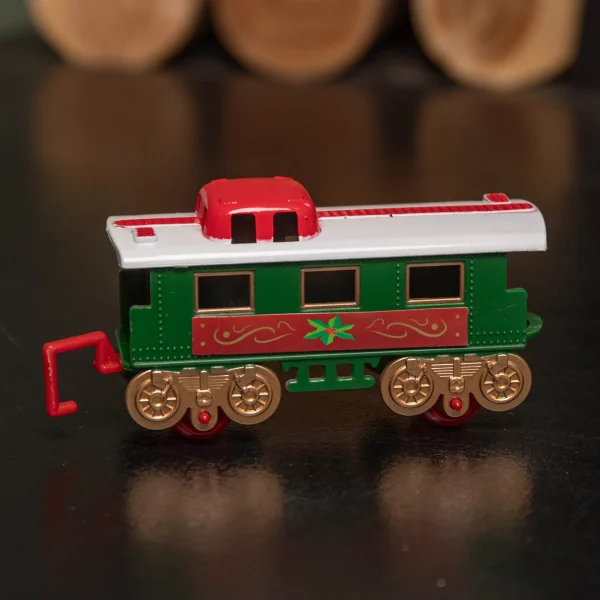 20pc Battery Operated Light up Christmas Santa's Musical Train Set - Jingle Bells - Image 5