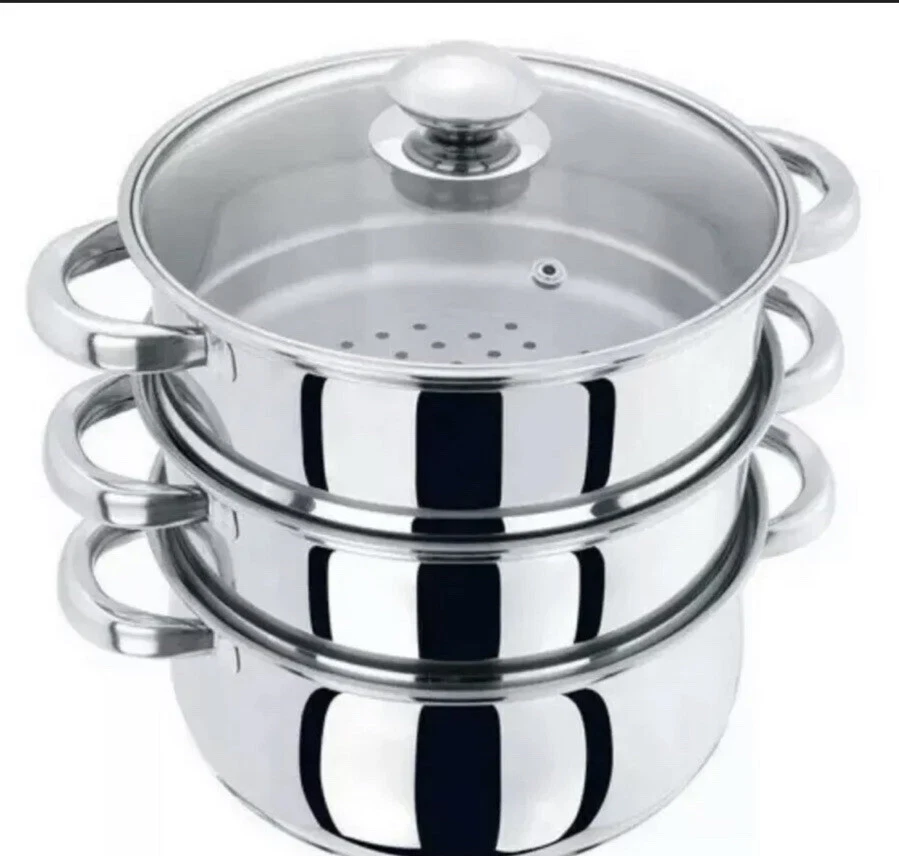 Prima Stainless Steel Steamer Set 3pc - Image 4