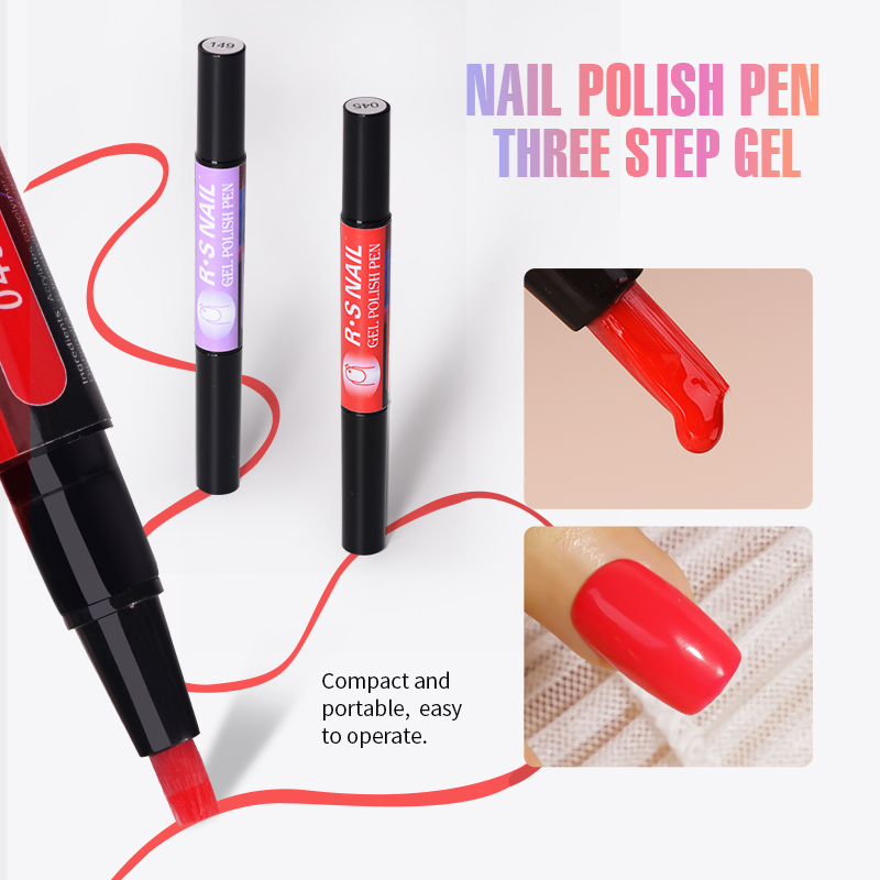308 Colors Gel Polish Pen – 3-Step UV/LED Soak-Off Gel Nail Art Pen | HEMA-Free, Non-Toxic, Long-Lasting Polish for DIY & Professional Salons - Image 4