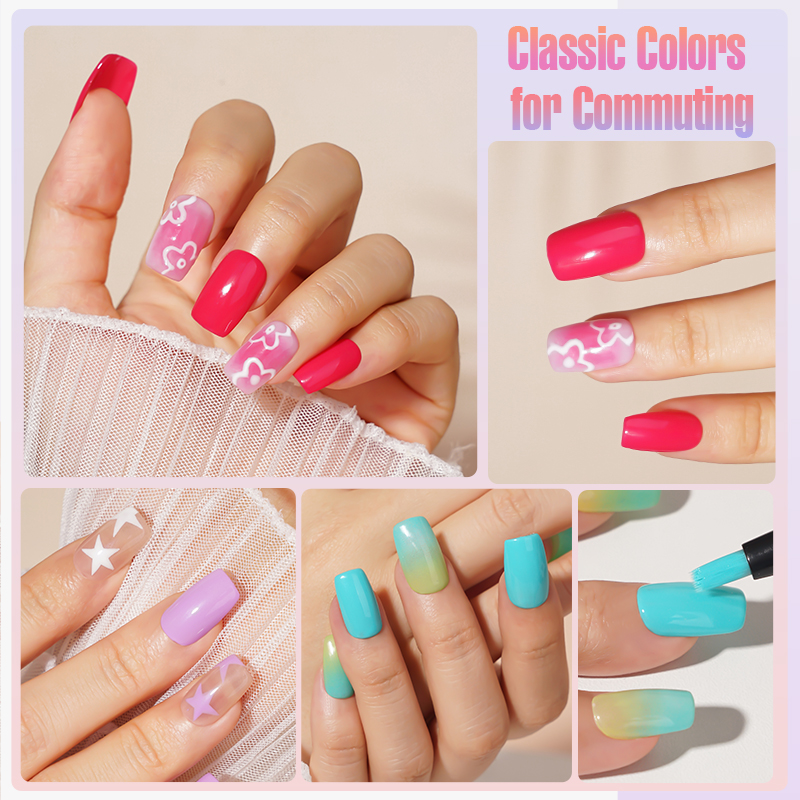 308 Colors Gel Polish Pen – 3-Step UV/LED Soak-Off Gel Nail Art Pen | HEMA-Free, Non-Toxic, Long-Lasting Polish for DIY & Professional Salons - Image 2