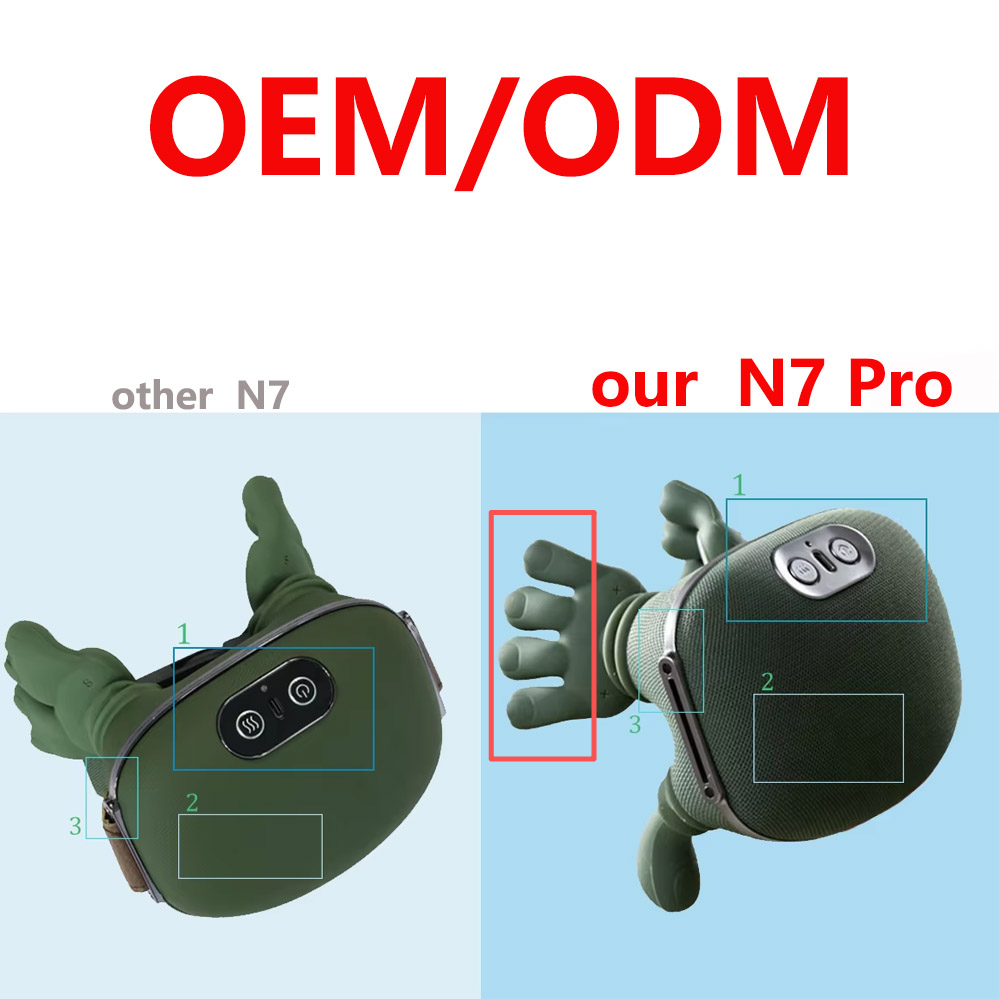 2025 Shiatsu Back & Neck Massager – Deep Tissue Kneading Massage with Heat | Portable Neck & Shoulder Massager with 3 Modes & 2000mAh Rechargeable Battery - Image 6