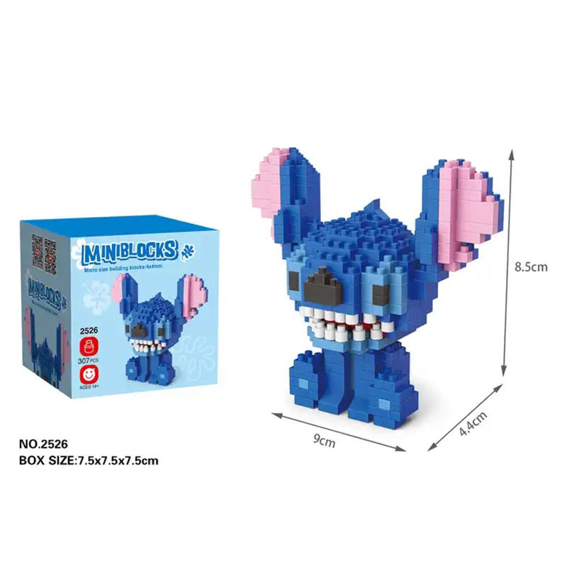 Cool Plastic Mini Blocks β Stitch Action Figure Building Set | Micro Brick Model Toy for Adults & Kids | Creative Educational Construction Game - Image 5