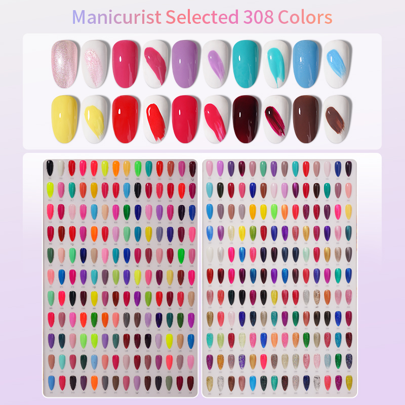 308 Colors Gel Polish Pen – 3-Step UV/LED Soak-Off Gel Nail Art Pen | HEMA-Free, Non-Toxic, Long-Lasting Polish for DIY & Professional Salons - Image 6