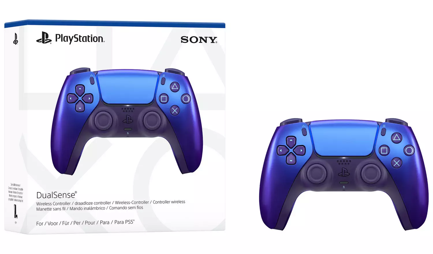Sony DualSense PS5 Wireless Controller – Chroma Indigo | PlayStation 5 & PC Compatible Game Controller - Image 3