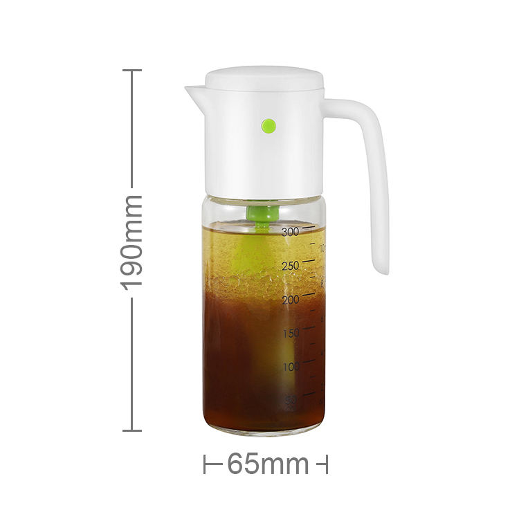 330ml Oil & Vinegar Salad Dressing Shaker | Manual Salad Dressing Mixer Bottle for Kitchen Use - Image 2