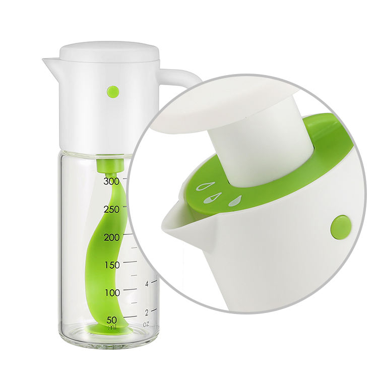 330ml Oil & Vinegar Salad Dressing Shaker | Manual Salad Dressing Mixer Bottle for Kitchen Use - Image 5