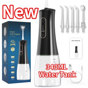 Portable Water Flosser Oral Irrigator | Cordless Dental Care Device with 5 Modes, IPX8 Waterproof & Type-C Rechargeable