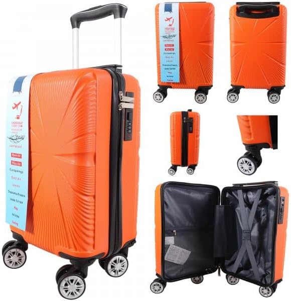 Ryanair Approved Underseat Cabin Bag (40x25x20cm) | Lightweight ABS Hard Shell Suitcase | 4-Wheel 360° Spinner | 10kg Hand Luggage - Image 8