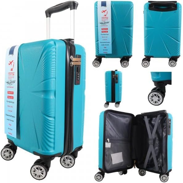 Ryanair Approved Underseat Cabin Bag (40x25x20cm) | Lightweight ABS Hard Shell Suitcase | 4-Wheel 360° Spinner | 10kg Hand Luggage - Image 10