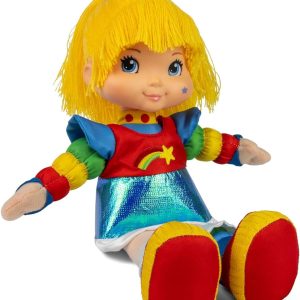 Rainbow Brite 12 Inch Plush Doll with Threaded Yarn Hair & Sticker Sheet – Collector & Kids Toy