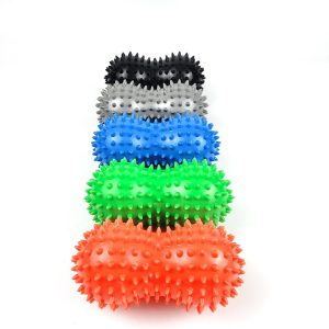 Bstar PVC Peanut Yoga Ball – Acupoint Massage, 6x12cm, Waterproof & Non-Toxic for Foot, Cervical & Fascia Relaxation