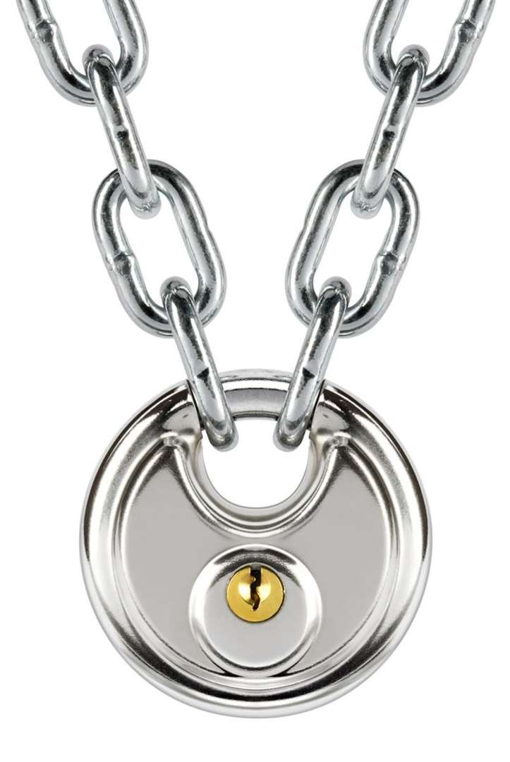 Dekton DT70152 70mm Stainless Steel Discus Padlock – Heavy Duty Security Lock with 2 Keys - Image 3